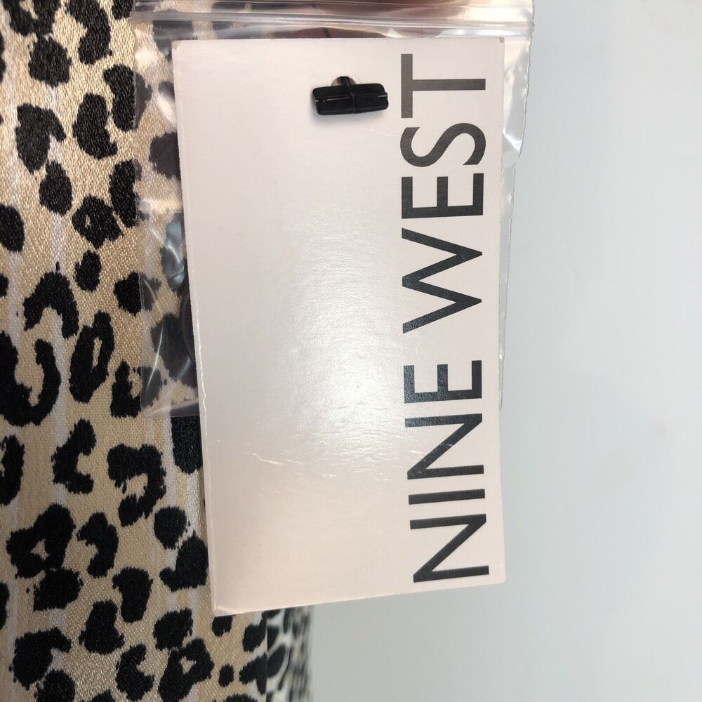 Nine West/ Leopard print polyester blazer/X-Small/gold and black/ - Picture 10 of 16